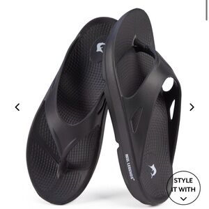 Reel Legends Black Casual Flip Flops
